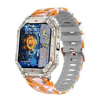 Умные часы Rainbuvvy KR92 с GPS 2,01 дюйма 240x296 BT5.3 Bluetooth-звонок Водонепроницаемые спортивные часы 450 мАч Android Смарт-браслет чёрный