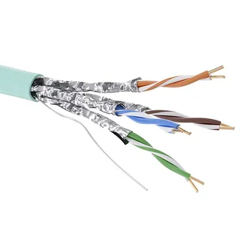 Кабель витая пара U/UTP 6a кат. 4 пары DKC RN6AUUA01AQ 23AWG(0.57 мм), медь, одножильный (solid), внутренний, LSZH, нг(A)-HF, аква, уп/500м ''RAM tele