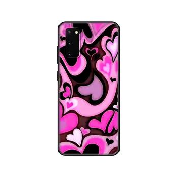 Black tpu Case For Samsung galaxy S20 /S20 PLUS/S20 ultra/S20+ /S20FE back cover Love Heart SamsungS20 Ultra
