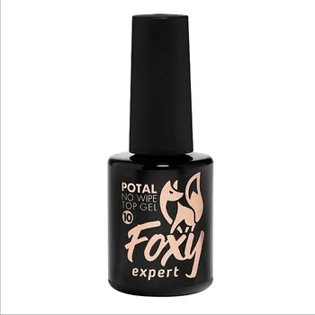 FOXY EXPERT Топ для ногтей глянцевый с поталью №10