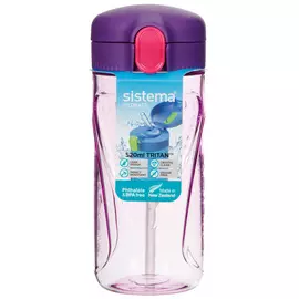 Бутылка с трубочкой Sistema Tritan Swift 0,52 л