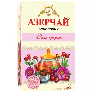 Чай Азерчай травяной шиповник 1,8 г х 20 пакетиков