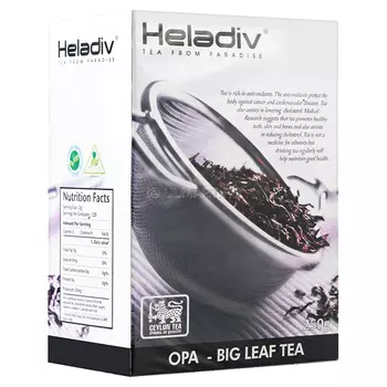 Чай черный Heladiv OPA листовой с ситечком, 250 г