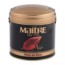 Чай черный Maitre Де Люкс листовой 100 г