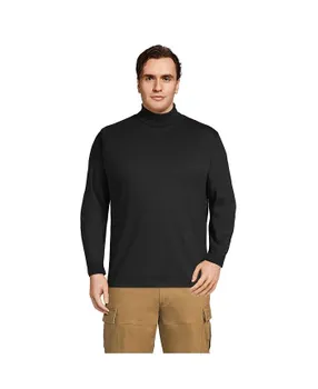 Мужская футболка с водолазкой Super-T Lands' End, цвет Black