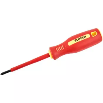 Отвертка крестовая диэлектрическая Elitech 231105 PH0x75 мм