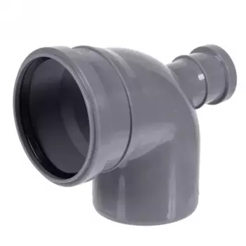 Отвод 110x87° выход 50 фронт полипропилен
