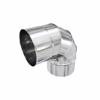 Отвод для дымохода Коракс D135 220x135 мм нержавеющая сталь 0.5 мм