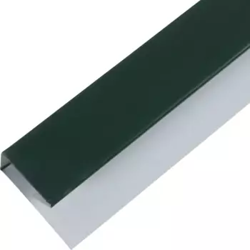 П-планка для профнастила С8 20x30 мм 2 м RAL 6005 Зеленый