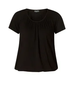 Футболка BASE LEVEL CURVY Shirt Yoni, черный