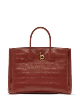 Маленькая сумка-тоут Burberry с изображением лошади-качалки, красный