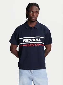 Рубашка поло стандартный крой Red Bull Racing Moto Panel RM540017 Pepe Jeans, синий