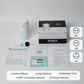 NAMSTE WiFi Bluetooth Ароматерапевтический аппарат Электрический ароматический эфирный масел Домашний ароматизатор для комнаты Диффузор Очиститель воздуха