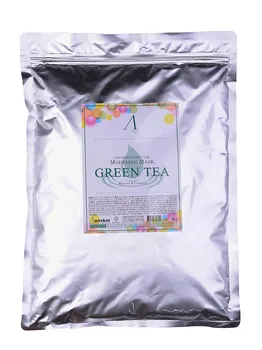 Альгинатная маска с зелёным чаем Anskin Modeling Mask Green Tea For Balance & Calming Мягкая упаковка: 1000 гр