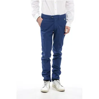 ID Брюки из смеси льна и хлопка Corneliani, Blue