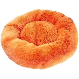 Лежак Зоогурман Пушистый сон Оранжевый для собак и кошек (45 x 45 x 14 см)