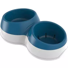 Миска Bama Pet Ciotolotto двойная синяя для собак (2 х 1,5 - 1,2 л, Синий)