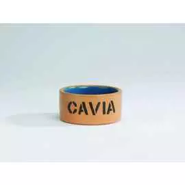 Миска Beeztees керамическая для морской свинки бежево-голубая (11,5 см, Бежево-голубая)