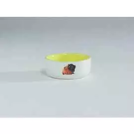 Миска Beeztees керамическая с изображением морской свинки (160 мл, Жёлтая)