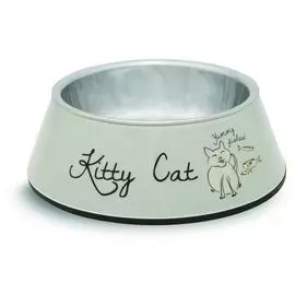 Миска Beeztees Kitty 2в1 для кошек (160 мл, Серая)