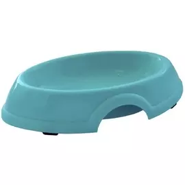 Миска Zooexpress овальная для кошек (200 мл, Голубой)