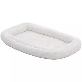 Лежанка с двойным бортом для собак и кошек MidWest Double Bolster (43 х 28 см, Белый)