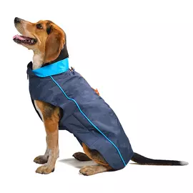 Нано плащ-дождевик Dog Gone Smart Nanobraker с флисовой подкладкой для собак (55,8 см, Синий)