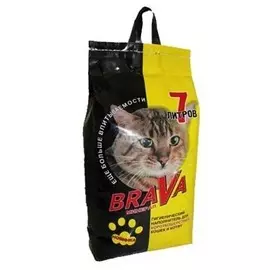 Наполнитель Brava для гладкошерстных кошек и котят (7 л (4,14 кг),)