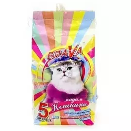 Наполнитель Brava Мадам Кошкина для длинношерстных кошек (5 л (3 кг),)