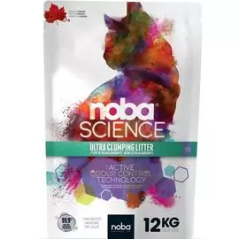 Наполнитель Canada Litter Noba Science комкующийся без запаха для кошек (12 кг, Без запаха)