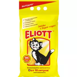 Наполнитель Eliott комкующийся минеральный для кошек (10 л (5 кг),)