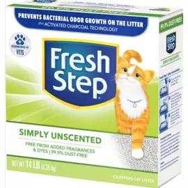 Наполнитель Fresh Step Unscented комкующийся глиняный для кошек (6,35 кг, )