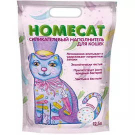Наполнитель Homecat Волшебные кристаллы силикагелевый для кошачьих туалетов (12,5 л, (5,1 кг))