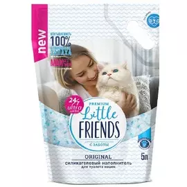 Наполнитель Little Friends Original силикагелевый для кошек (5 л (2 кг))