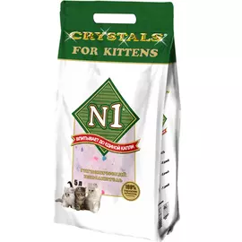 Наполнитель N1 Crystals For Kittens силикагелевый для котят 5 л