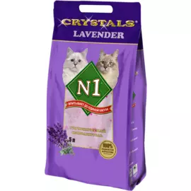 Наполнитель N1 Crystals Lavender впитывающий силикагелевый для кошек (5 л)