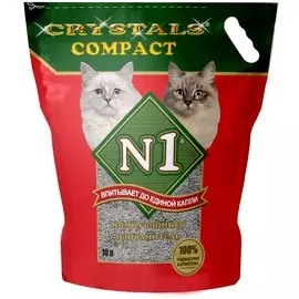 Наполнитель N1 Crystals Сompact для кошек (10 л (8,45 кг),)