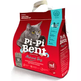 Наполнитель Pi-Pi-Bent Морской бриз комкующийся для кошек (12 л (5 кг))