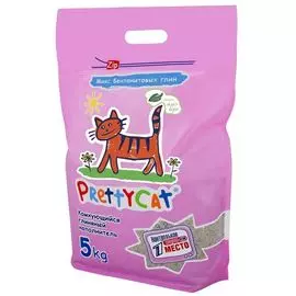 Наполнитель PrettyCat Euro Mix комкующийся с ароматом алоэ для кошек (5 кг (5 л))