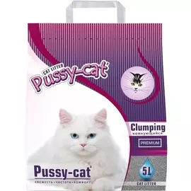 Наполнитель Pussy-Cat Premium Clumping комкующийся глиняный для кошек (5 л (4 кг))