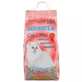 Наполнитель Pussy-Cat впитывающий древесный для кошек (10 л (5 кг))