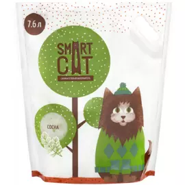 Наполнитель Smart Cat силикагелевый с ароматом сосны для кошек (7,6 л (3,32 кг))