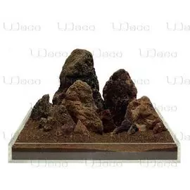 Натуральный камень UDeco Brown Lava MIX SET "Лава коричневая" набор для аквариумов и террариумов (5-40 см)