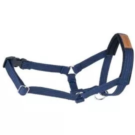 Недоуздок Amiplay Cotton темно-синий для собак породы фокстерьер (S: 13-26 (a) x 25-41 (b) x 1,5 см, Темно-синий)