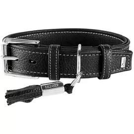 Ошейник Hunter Cannes черный для собак (29-37 см x 2,8 см, Черный)