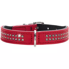 Ошейник Hunter Diamond petit для собак (20-24 см х 1,6 см, Красный)