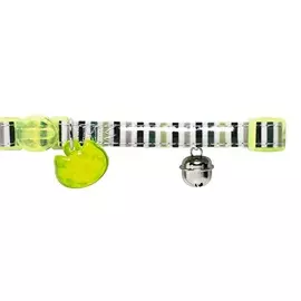 Ошейник Hunter Smart Glossy Stripes лайм для кошек (23 х 2 см, Лайм)