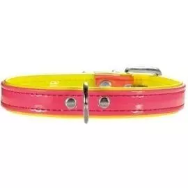 Ошейник Hunter Smart Modern Art Neon для собак (20-23,5 см х 1,4 см, Желтый и розовый)