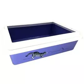 Лоток Zooexpress 11082 Lux с рамкой с рисунком для кошек (41 х 30 х 12 см, В ассортименте)