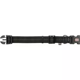 Ошейник широкий Trixie Softline Elegance черный-графитовый для собак (M-L: 40–55 см х38 мм, Черный/графитовый)